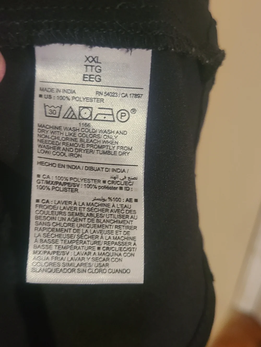 Old Navy Black Ruffle-Neck Long Sleeve Blouse Size XXL - Picture 3 of 5